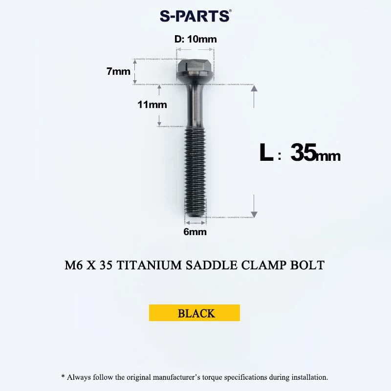 M6 Titanium Saddle Clamp Bolt & Barrel Nut for Road MTB Seatpost | Grade 5 Ti-6Al-4V