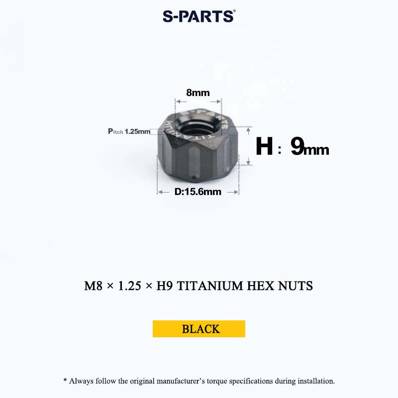 Grade 5 Titanium Hex Nuts M4–M12 | Metric & Fine Thread