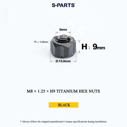 Grade 5 Titanium Hex Nuts M4–M12 | Metric & Fine Thread