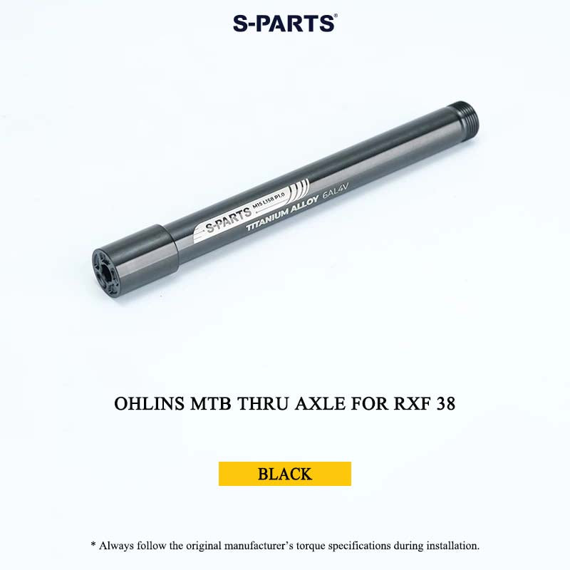Ohlins MTB Titanium Air Cap for FX36/38/40 OLS & Thru Axle for RXF 38 | Grade 5 Ti-6Al-4V