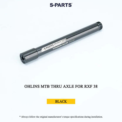 Ohlins MTB Titanium Air Cap for FX36/38/40 OLS & Thru Axle for RXF 38 | Grade 5 Ti-6Al-4V