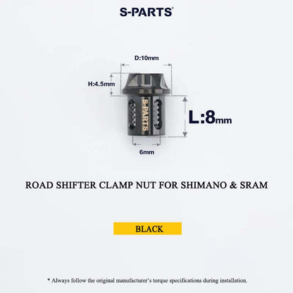 Grade 5 Titanium Shifter Clamp Bolt Kit for Shimano & SRAM Road Shifters
