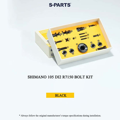 Grade 5 Titanium Bolt Kit for Shimano 105 Di2 R7150 Electronic Drivetrain