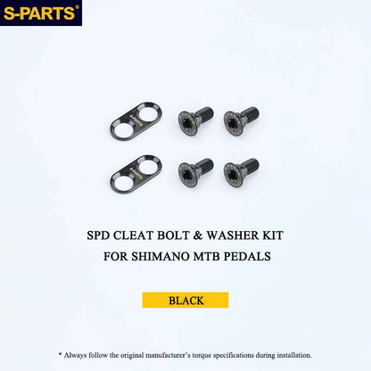 Titanium SPD Cleat Bolt & Washer Kit for Shimano MTB Pedals – Ti-6Al-4V T25 Torx Hardware