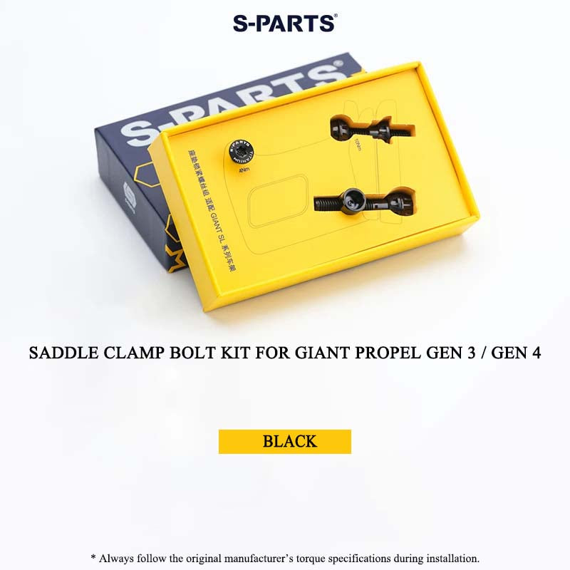 Titanium Saddle Clamp Bolt Kit for Giant Propel Gen 3 / Gen 4 | Grade 5 Ti-6Al-4V Seatpost Hardware