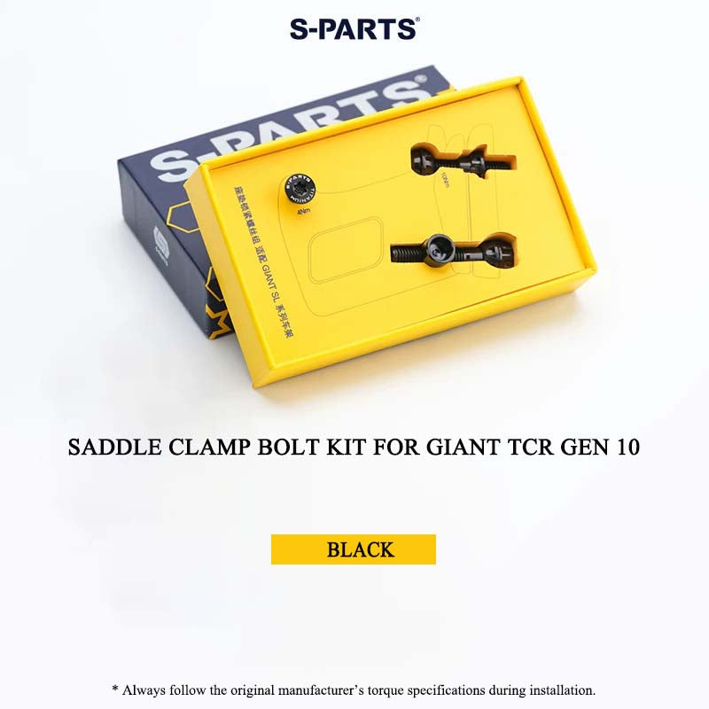 Titanium Saddle Clamp Bolt Kit for Giant TCR Gen 10 | Grade 5 Ti-6Al-4V Seatpost Hardware Set