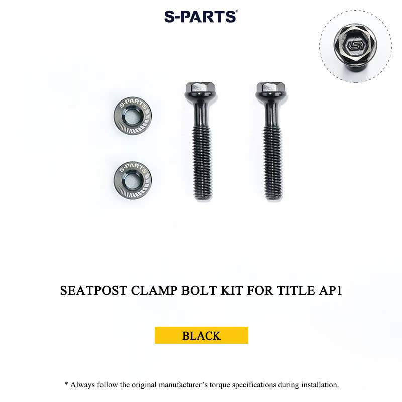 Grade 5 Titanium Seatpost Clamp Bolt Kit for TITLE AP1 / CP1
