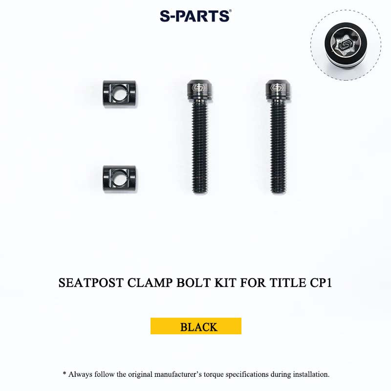 Grade 5 Titanium Seatpost Clamp Bolt Kit for TITLE AP1 / CP1