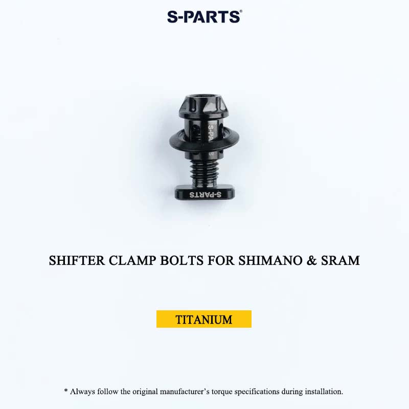 Grade 5 Titanium Shifter Clamp Bolt Kit for Shimano & SRAM Road Shifters