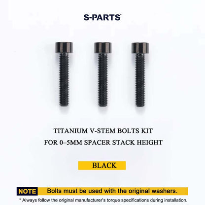 Cervélo S5 2025 Titanium V-Stem Bolts Kit – Grade 5 Ti-6Al-4V Head Tube Attachment Hardware (3PCS)
