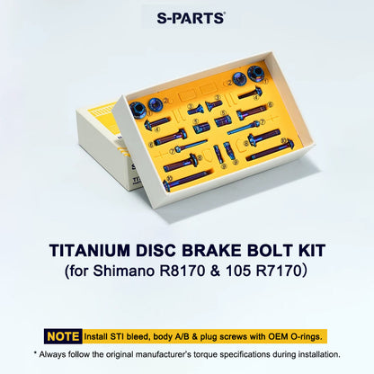 Grade 5 Titanium Disc Brake Bolt Kit for Shimano ULTEGRA R8170 & 105 R7170 – 20pcs