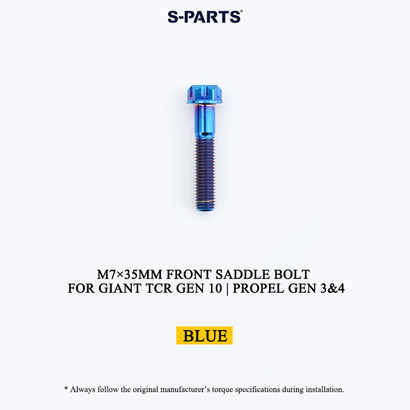 M7×35mm Titanium Front Saddle Clamp Bolt for Giant TCR Gen 10 / Propel Gen 3 & 4