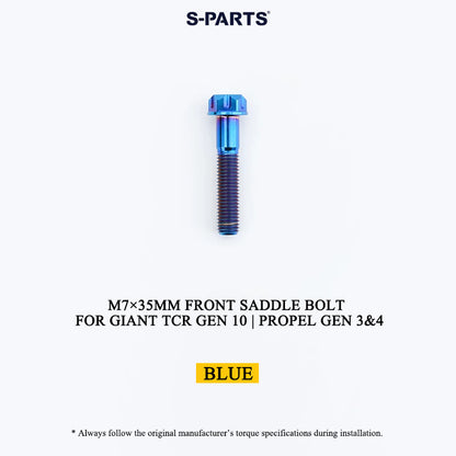 M7×35mm Titanium Front Saddle Clamp Bolt for Giant TCR Gen 10 / Propel Gen 3 & 4