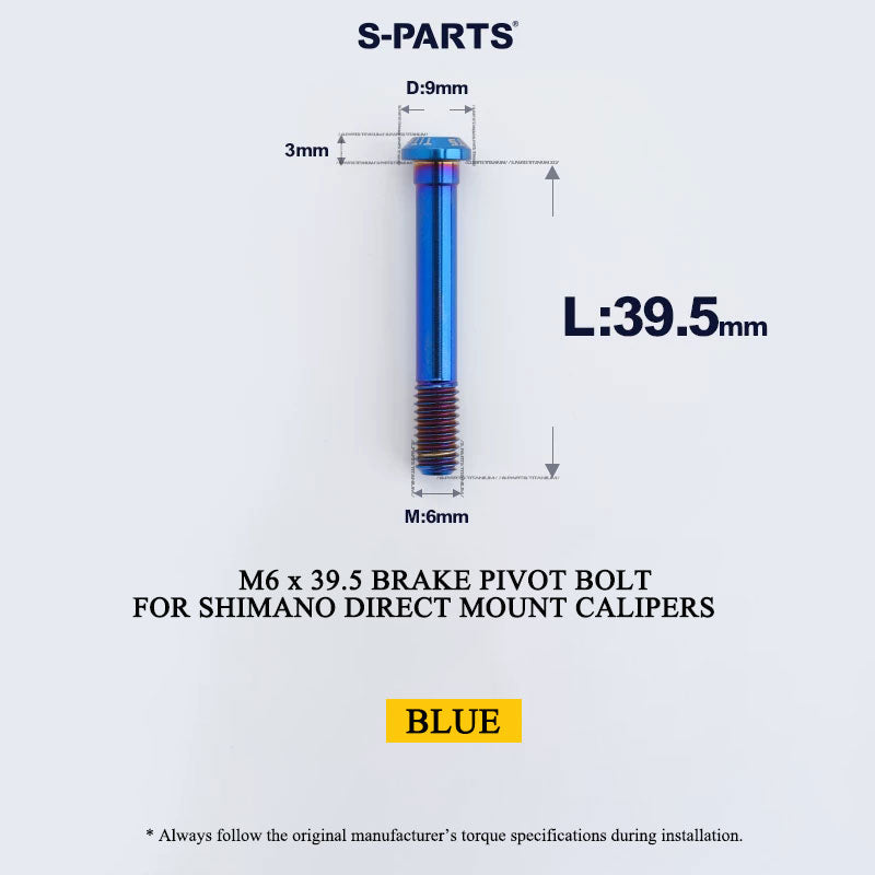 Titanium Pivot Bolt for Shimano Direct Mount Brake Calipers | M6