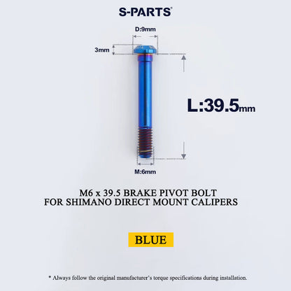 Titanium Pivot Bolt for Shimano Direct Mount Brake Calipers | M6