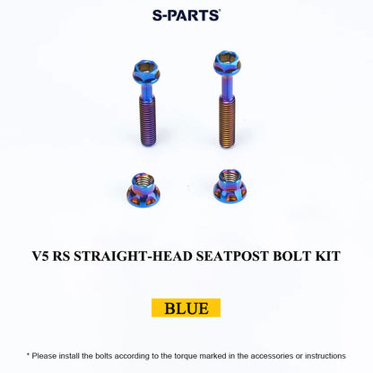 Grade 5 Titanium Seatpost Bolt Kit for COLNAGO Y1RS / V5RS – Saddle Clamp Hardware
