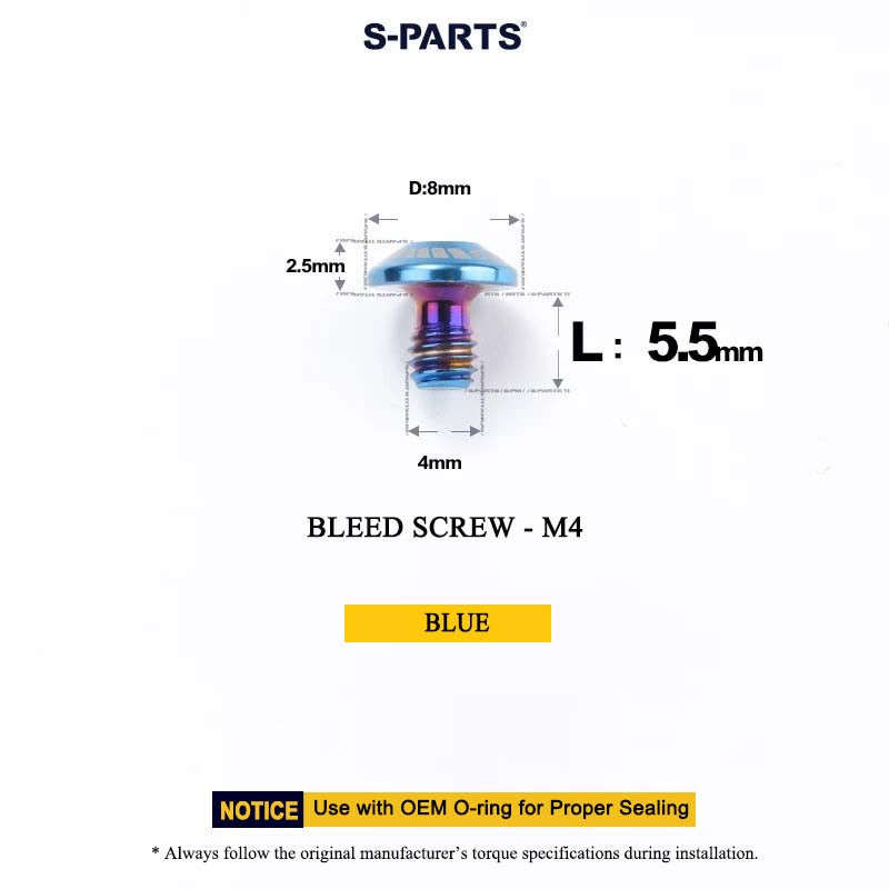M4*5.5 D8 Bleed Screw for MAVEN