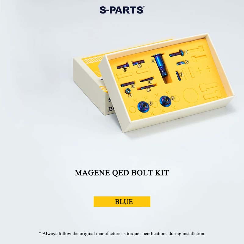 Grade 5 Titanium Bolt Kit for Magene QED Drivetrain Groupset
