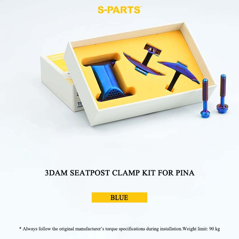 3D-Printed Titanium Seatpost Clamp Kit & Parts for Pinarello Dogma F 3DAM | Grade 5 Titanium