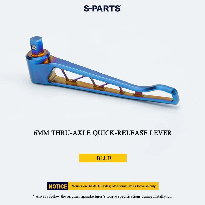 Grade 5 Titanium 6mm Thru-Axle Quick-Release Lever for Lightweight Thru-Axles – 14.49g