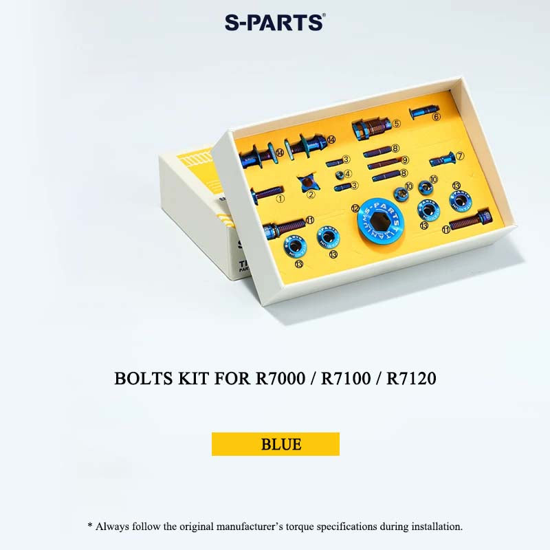 Grade 5 Titanium Mechanical Groupset Bolt Kit for Shimano 105 R7000 / R7100 / R7120