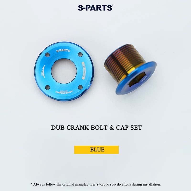 Titanium Crank Arm Bolt & Self-Extracting Cap Set for SRAM DUB | Quarq / RED / Force Compatible