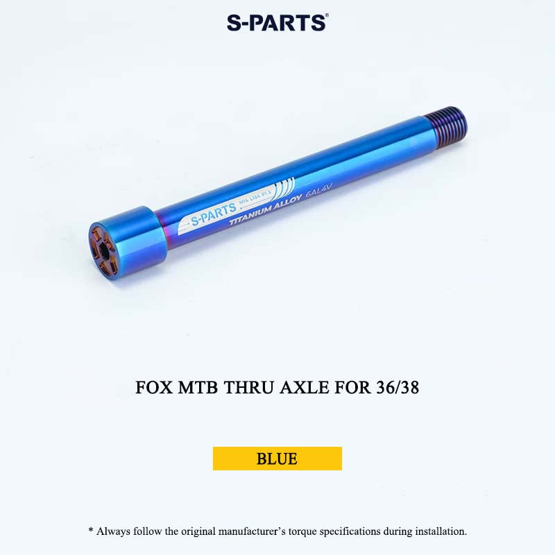 FOX MTB Titanium Air Cap for 32/34/36/38/40 & Thru Axle for 36/38 | Grade 5 Ti-6Al-4V
