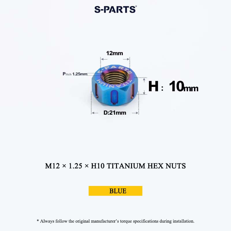 Grade 5 Titanium Hex Nuts M4–M12 | Metric & Fine Thread