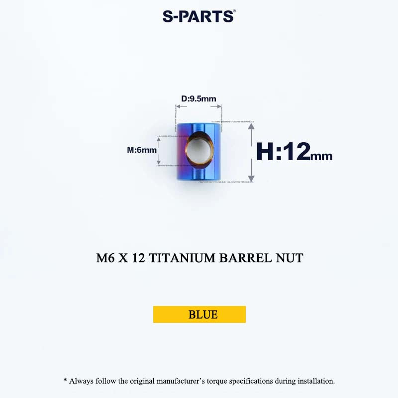 M6 Titanium Saddle Clamp Bolt & Barrel Nut for Road MTB Seatpost | Grade 5 Ti-6Al-4V