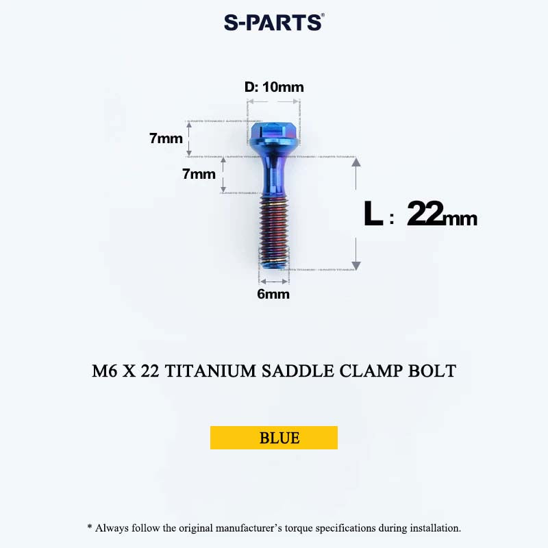 M6 Titanium Saddle Clamp Bolt & Barrel Nut for Road MTB Seatpost | Grade 5 Ti-6Al-4V