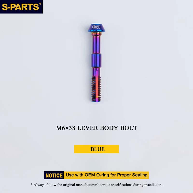 M6 x 38mm Grade 5 Titanium Brake Lever Body Fixing Bolt for Shimano XTR M9000/M9020 & XT M8000