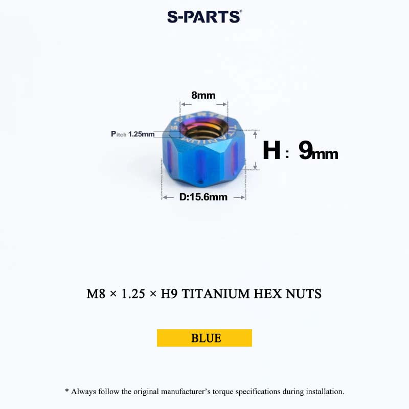 Grade 5 Titanium Hex Nuts M4–M12 | Metric & Fine Thread