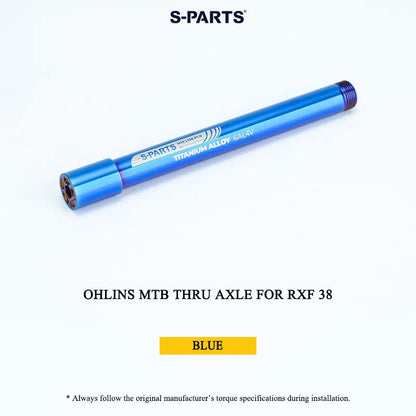 Ohlins MTB Titanium Air Cap for FX36/38/40 OLS & Thru Axle for RXF 38 | Grade 5 Ti-6Al-4V