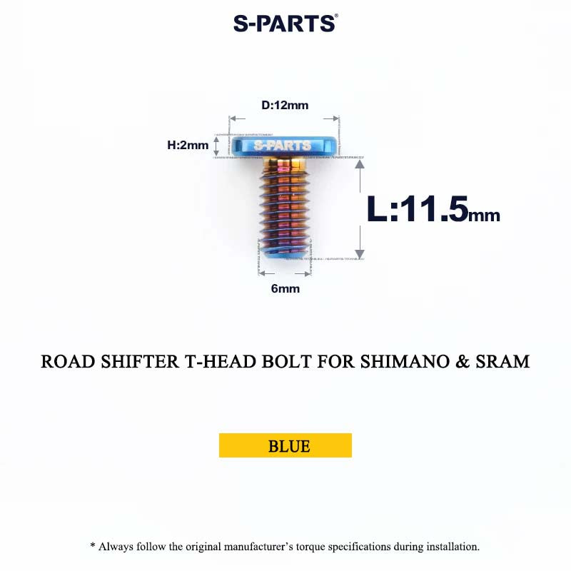 Grade 5 Titanium Shifter Clamp Bolt Kit for Shimano & SRAM Road Shifters