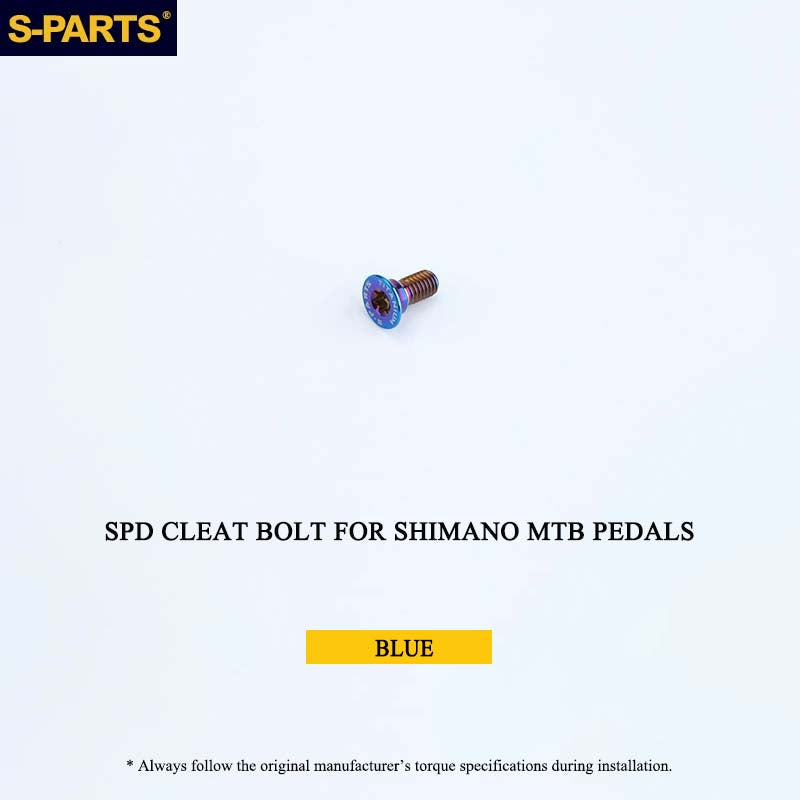 Titanium SPD Cleat Bolt & Washer Kit for Shimano MTB Pedals – Ti-6Al-4V T25 Torx Hardware