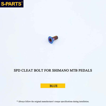 Titanium SPD Cleat Bolt & Washer Kit for Shimano MTB Pedals – Ti-6Al-4V T25 Torx Hardware
