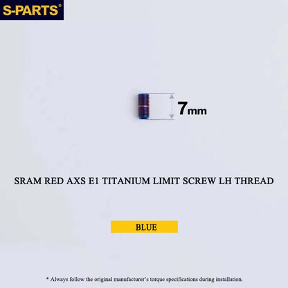 Titanium 8-Bolt Spider Bolt Kit for SRAM RED AXS E1 Crankset – M4 x 8.5mm | 8PCS