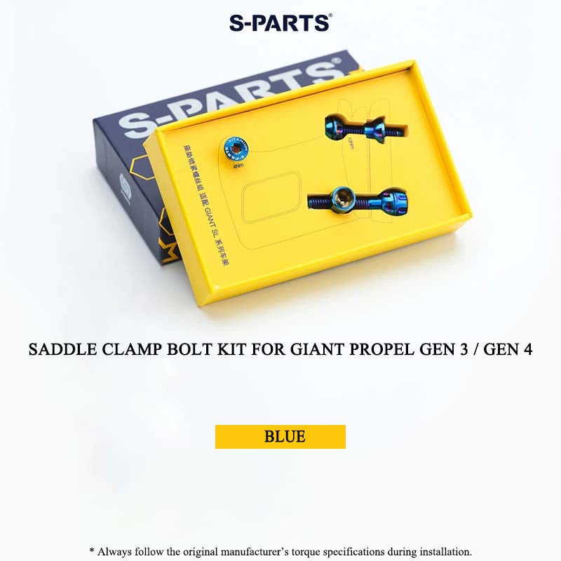 Titanium Saddle Clamp Bolt Kit for Giant Propel Gen 3 / Gen 4 | Grade 5 Ti-6Al-4V Seatpost Hardware