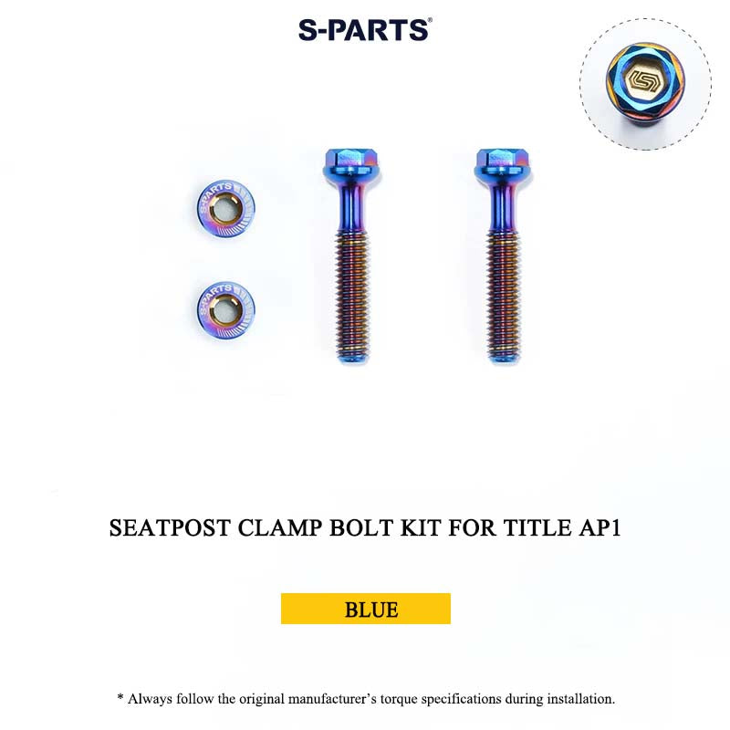 Grade 5 Titanium Seatpost Clamp Bolt Kit for TITLE AP1 / CP1