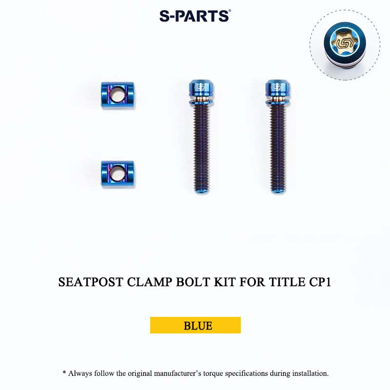Grade 5 Titanium Seatpost Clamp Bolt Kit for TITLE AP1 / CP1