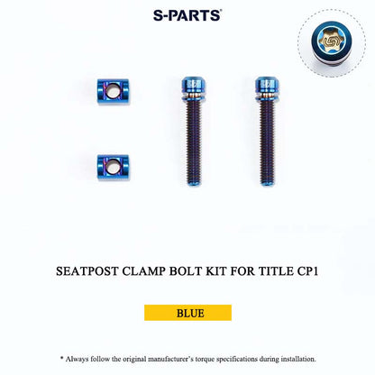 Grade 5 Titanium Seatpost Clamp Bolt Kit for TITLE AP1 / CP1