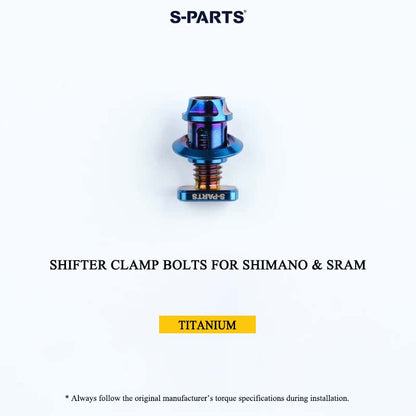 Grade 5 Titanium Shifter Clamp Bolt Kit for Shimano & SRAM Road Shifters