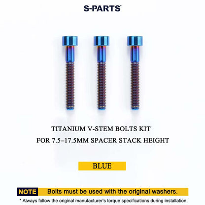 Cervélo S5 2025 Titanium V-Stem Bolts Kit – Grade 5 Ti-6Al-4V Head Tube Attachment Hardware (3PCS)