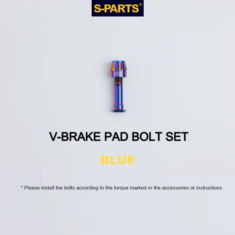 Titanium V-Brake Hardware Upgrade Kit for MTB | V-Brake Pad Bolt Set