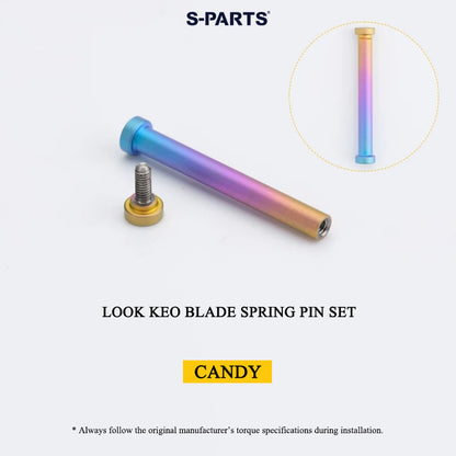 Grade 5 Titanium Pedal Spindle & Hardware for LOOK KEO BLADE Pedals