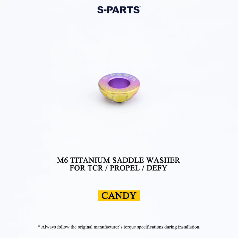 M6/M7 Grade 5 Titanium Spherical Saddle Clamp Washers for Giant TCR, Propel & Defy