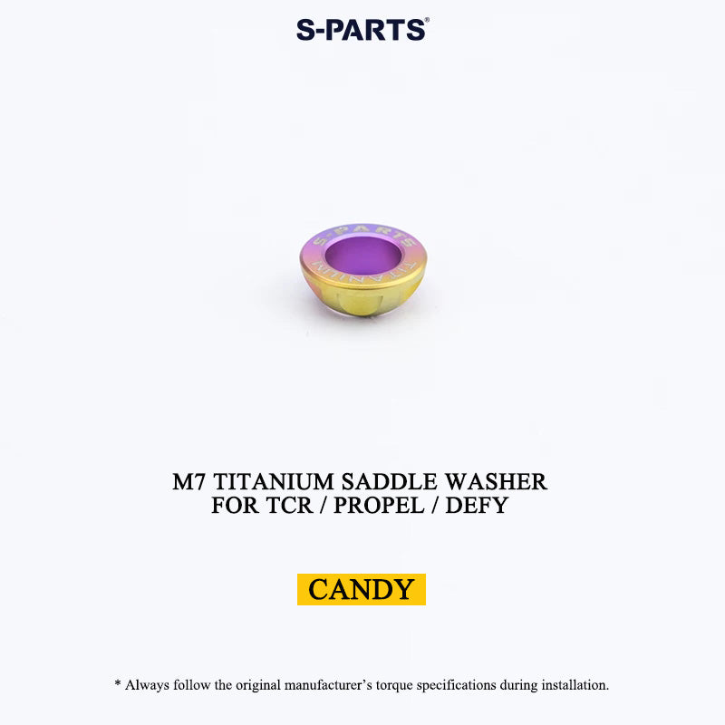 M6/M7 Grade 5 Titanium Spherical Saddle Clamp Washers for Giant TCR, Propel & Defy
