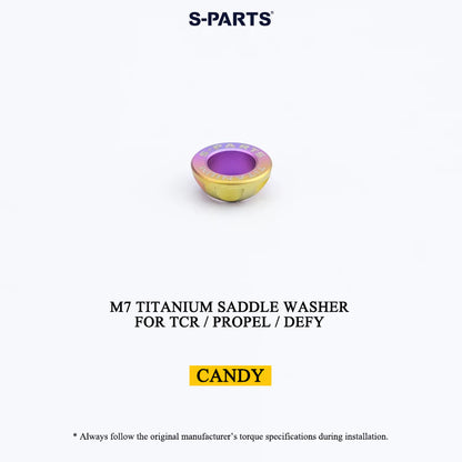 M6/M7 Grade 5 Titanium Spherical Saddle Clamp Washers for Giant TCR, Propel & Defy
