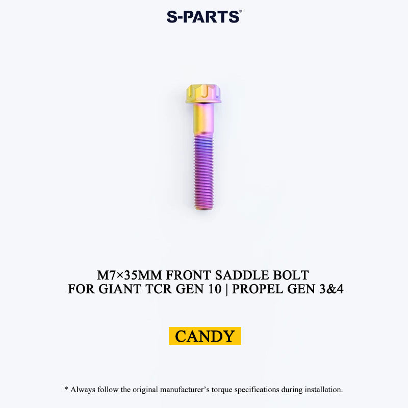 M7×35mm Titanium Front Saddle Clamp Bolt for Giant TCR Gen 10 / Propel Gen 3 & 4
