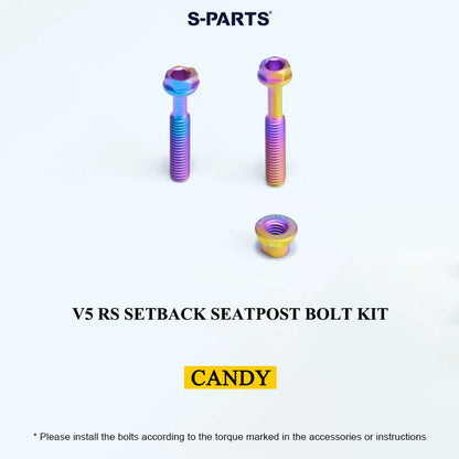 Grade 5 Titanium Seatpost Bolt Kit for COLNAGO Y1RS / V5RS – Saddle Clamp Hardware